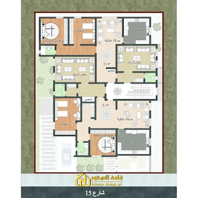 villa-plan,-area-of ​​400